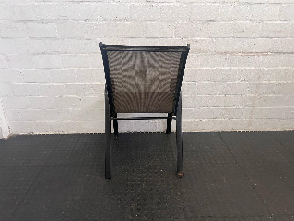Grey Steel Framed Patio Chair