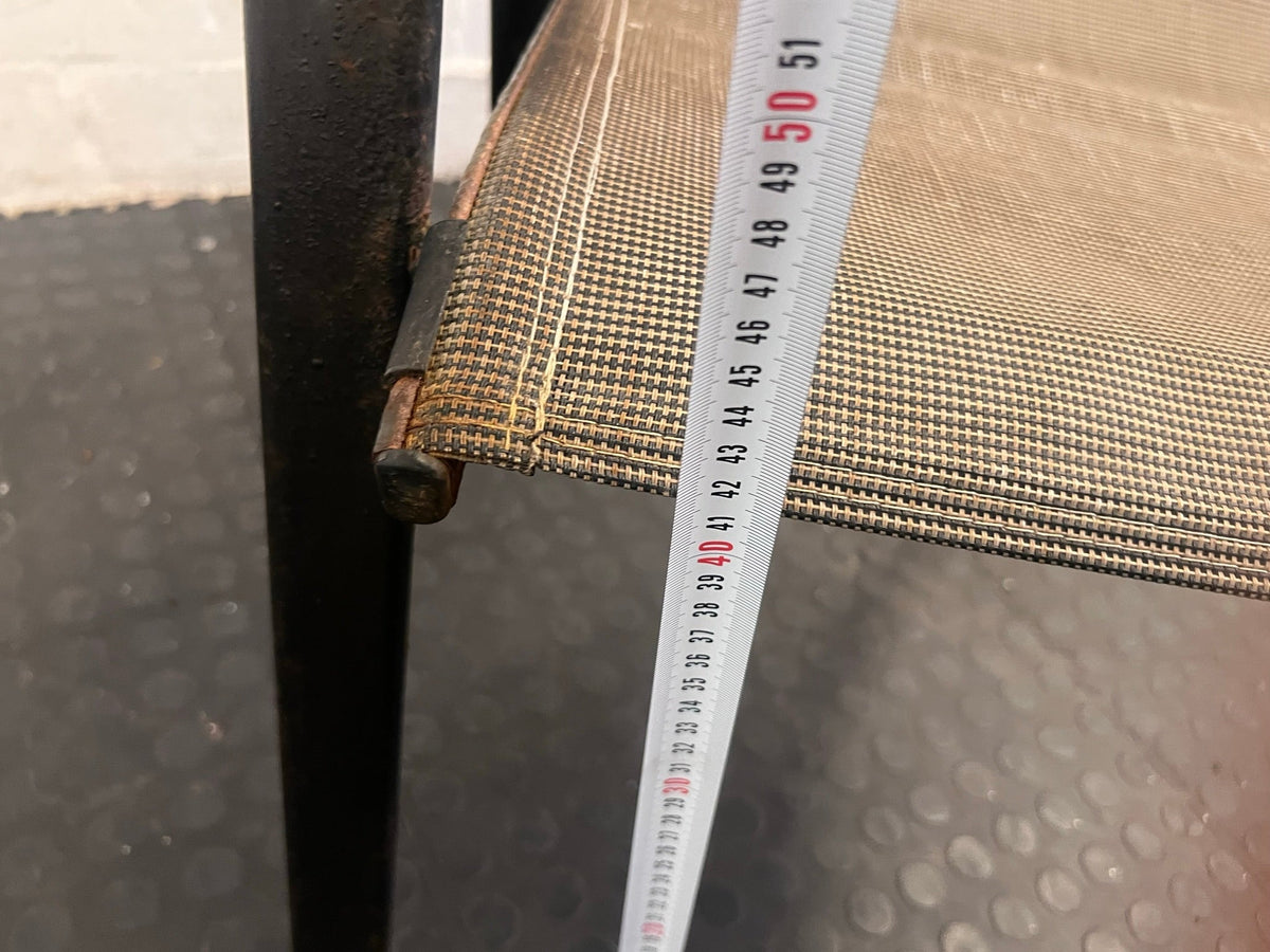 Grey Steel Framed Patio Chair