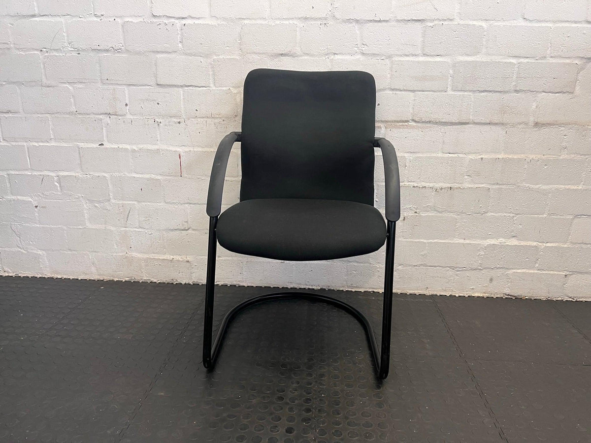 Black Material Mid-Back Office Chair - PRICE DROP