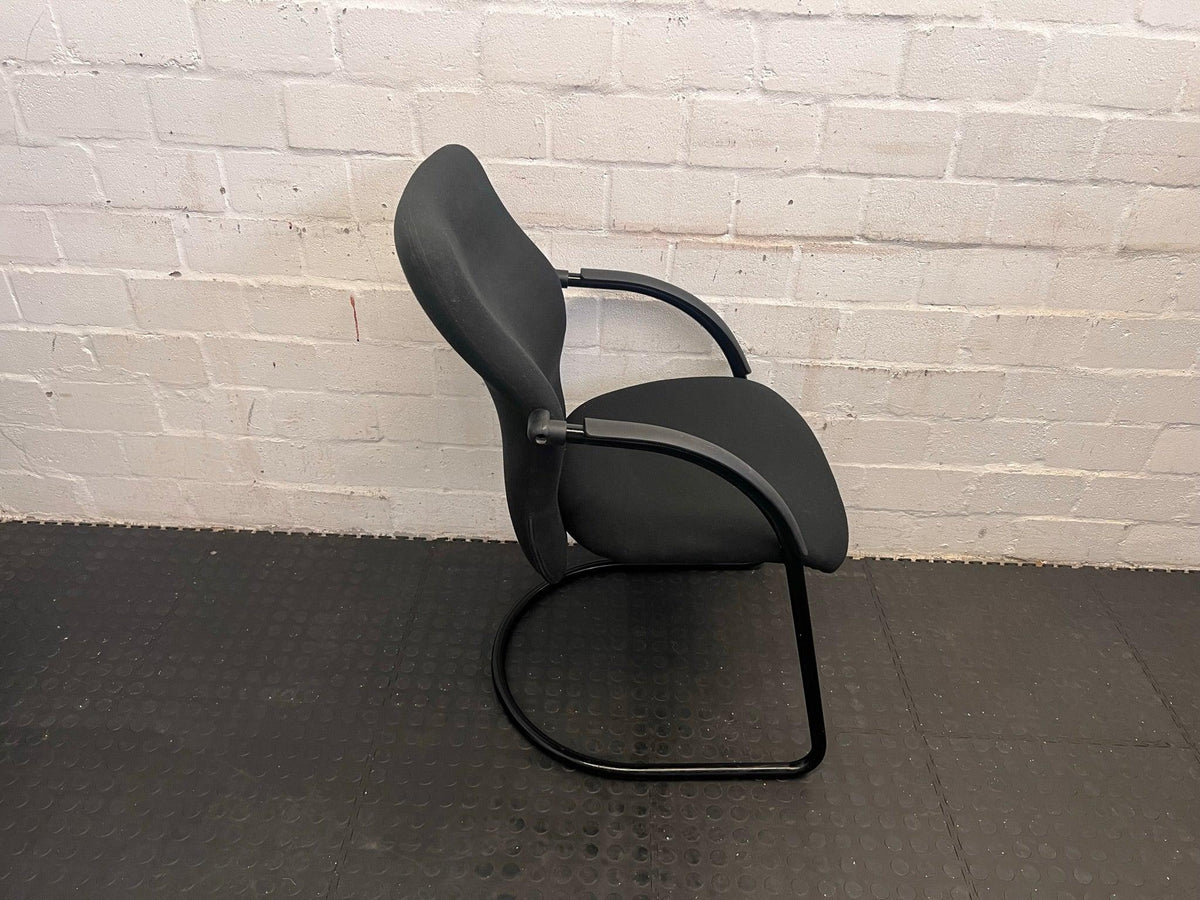 Black Material Mid-Back Office Chair - PRICE DROP