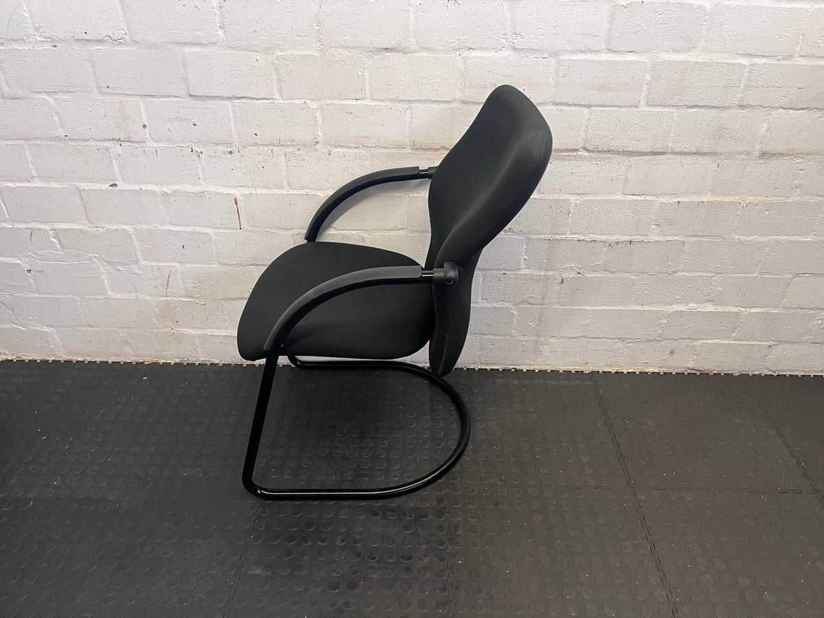 Black Material Mid-Back Office Chair - PRICE DROP