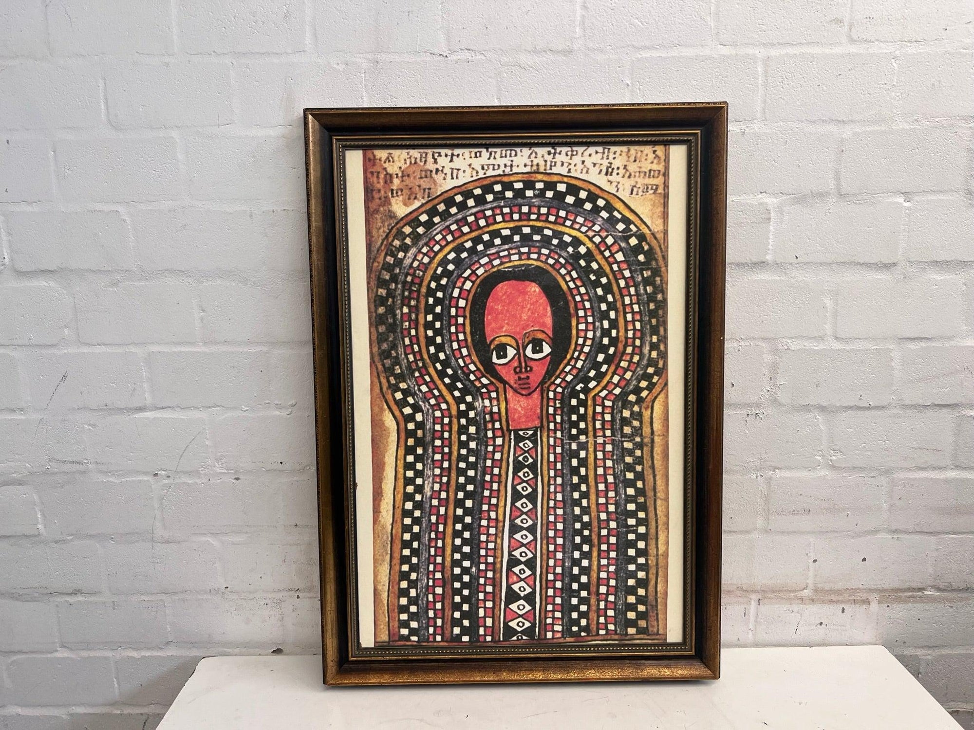 Ethiopian Iconography Framed Picture 103 x 72cm