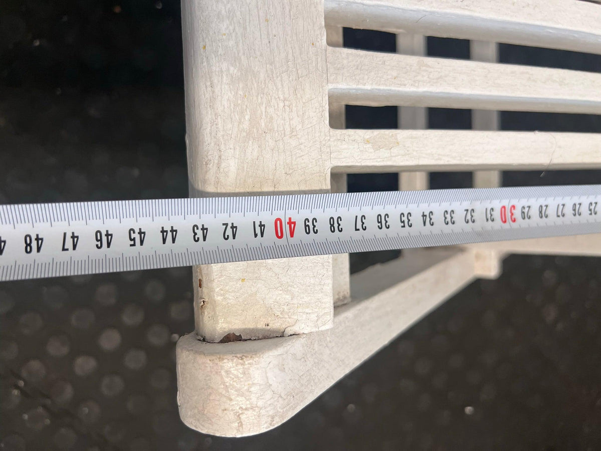 White Slated Patio Chair