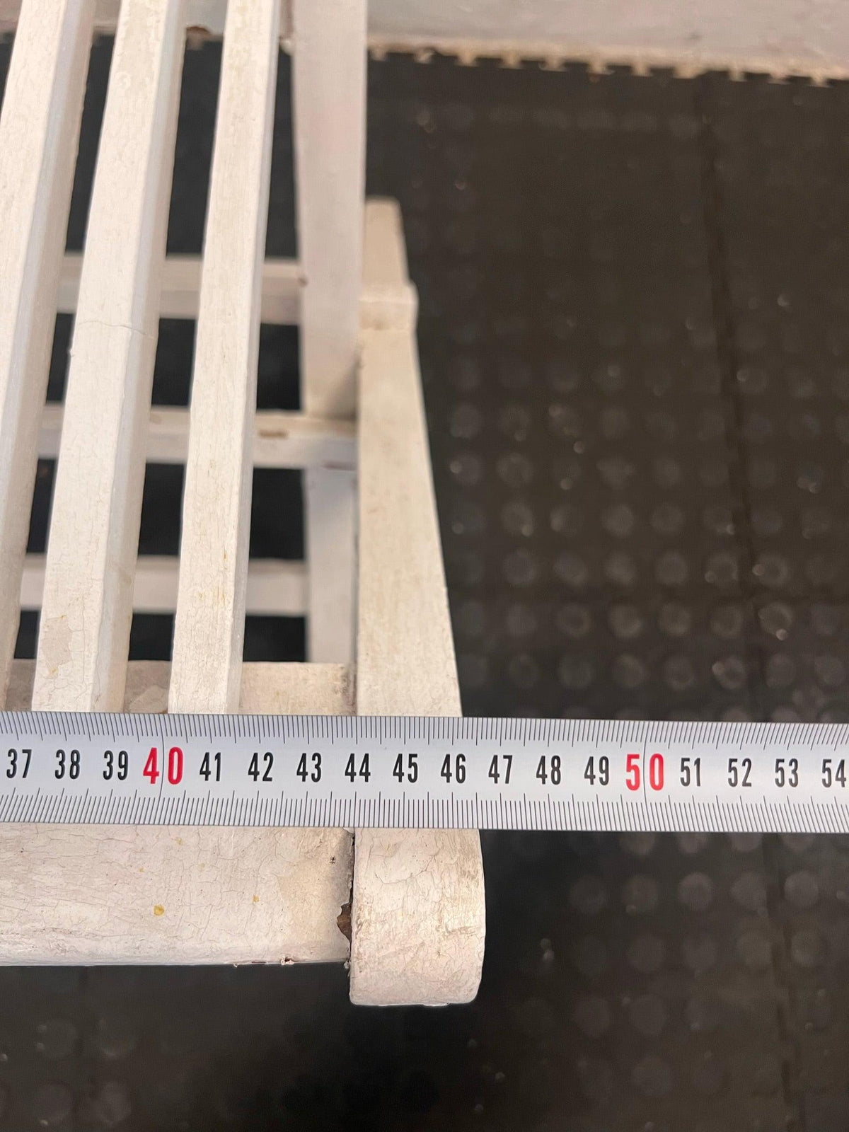 White Slated Patio Chair