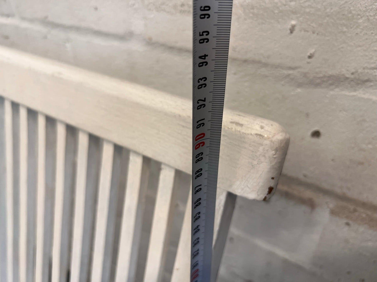 White Slated Patio Chair