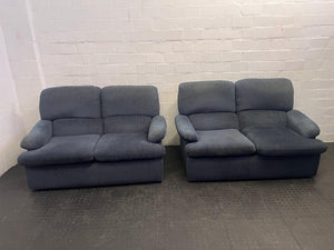Grey Fabric 2 Seater Couch - REDUCED
