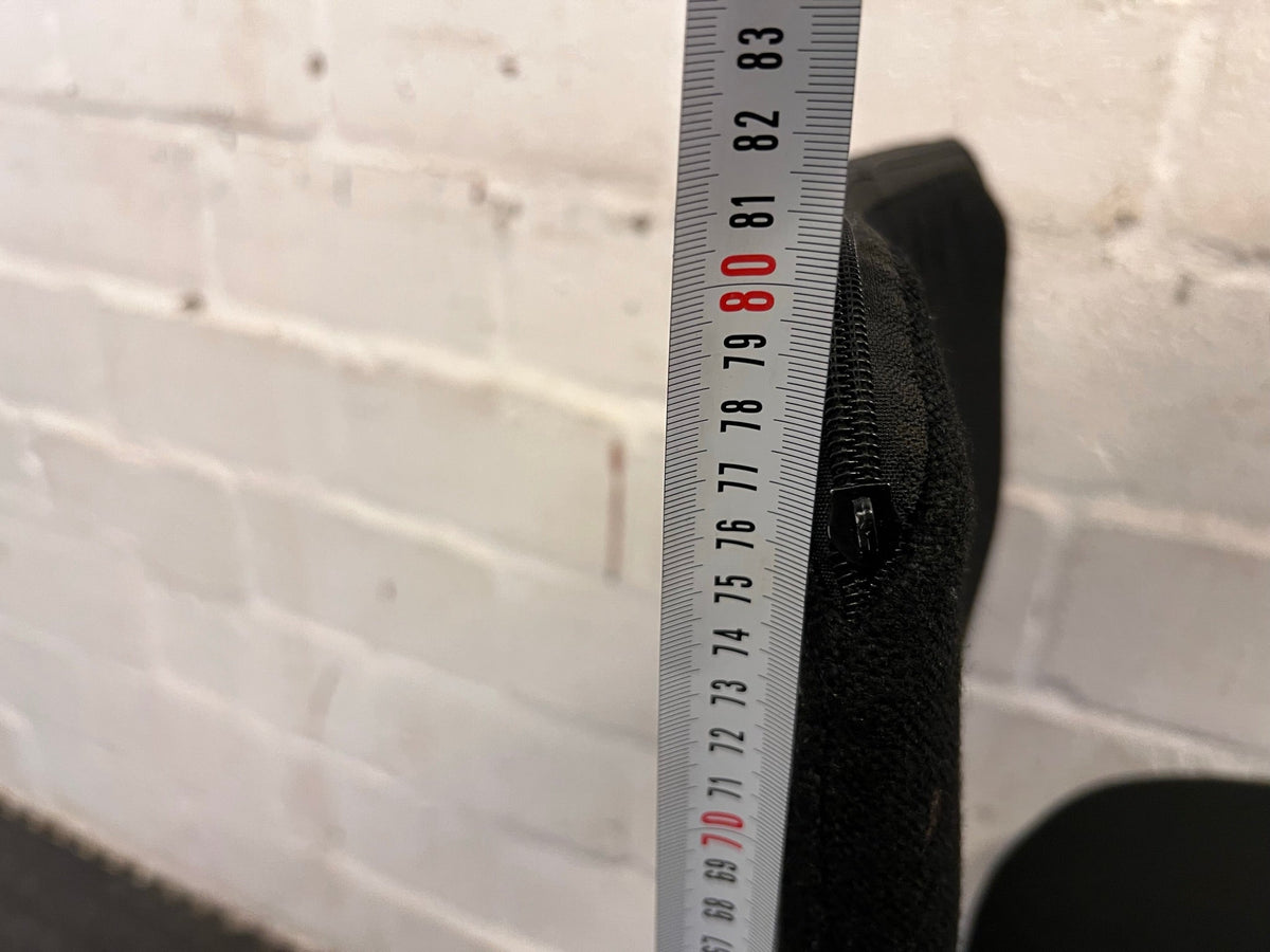 Black Material Mid-Back Desk Chair