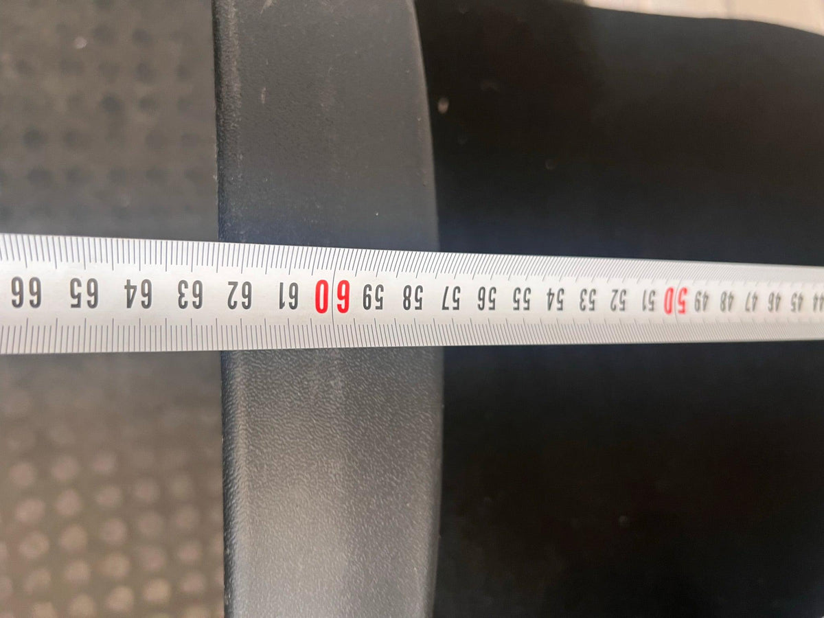 Black Fabric Mid-Back Office Chair On Wheels