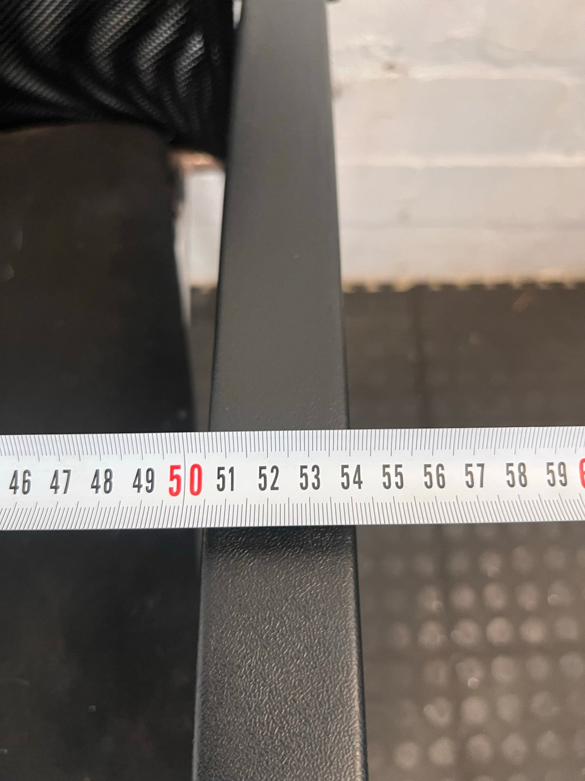 Black Mesh-Back Visitors Chair (Damaged Seat)