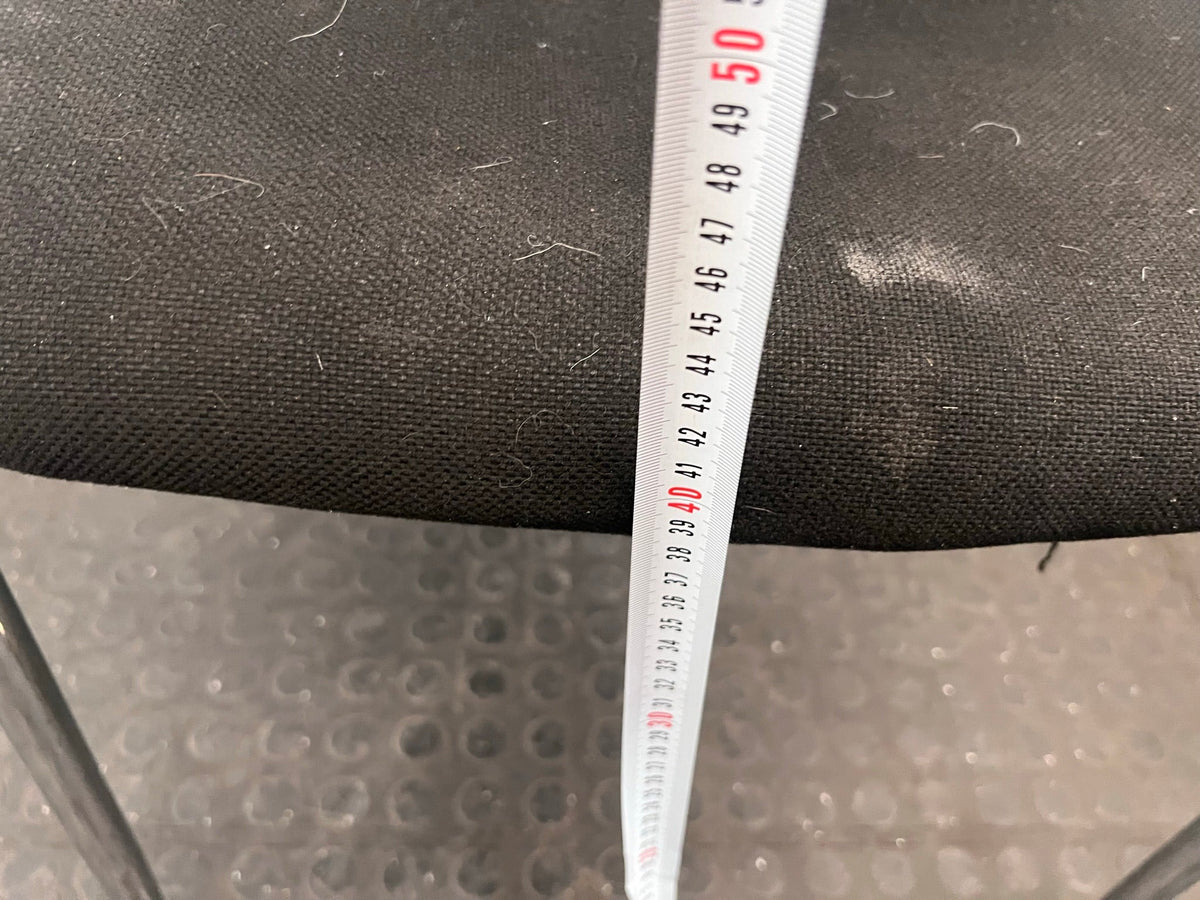 Black Mesh-Back Visitors Chair (Damaged Seat)