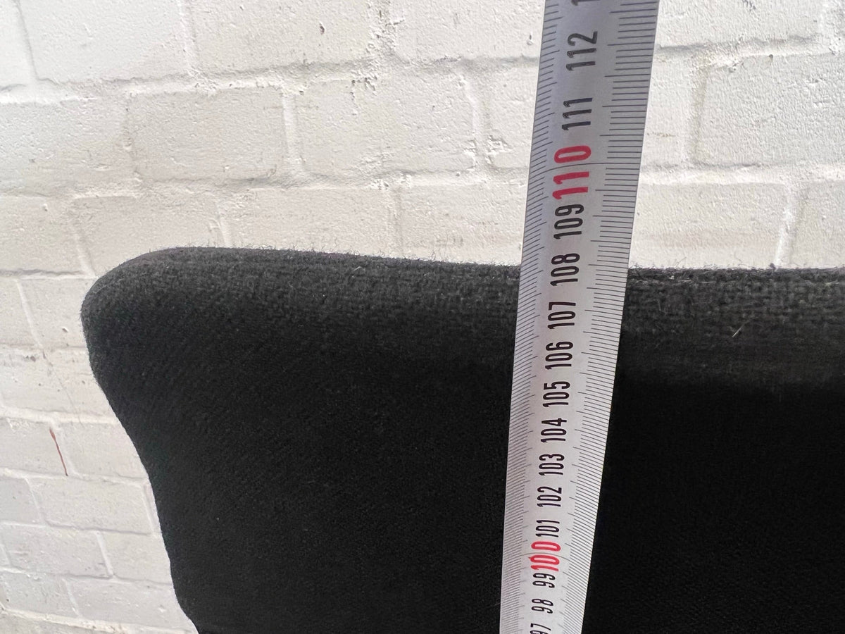 Black Fabric High-Back Office Chair On Wheels (Slight Damage Underneath)