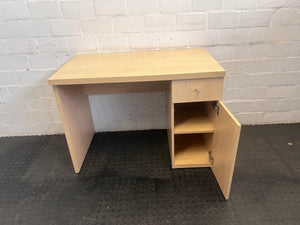 Light Wood 1 Drawer 1 Door Work Table