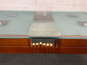 Brown Glass Top Coffee Table - REDUCED