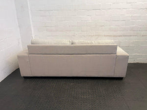 White 2 Seater Coricraft Couch (Slight Discoloration) - REDUCED