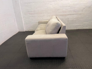 White 2 Seater Coricraft Couch (Slight Discoloration) - REDUCED