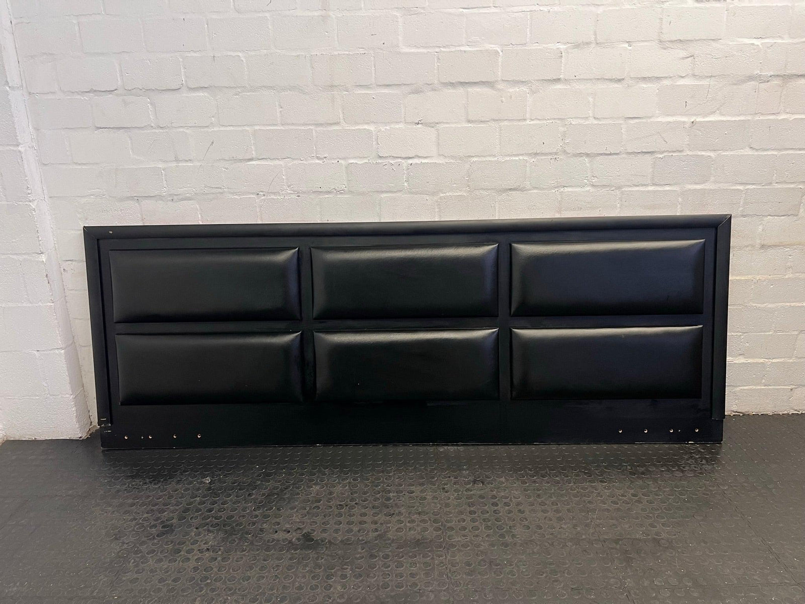 Leather Padded King Headboard