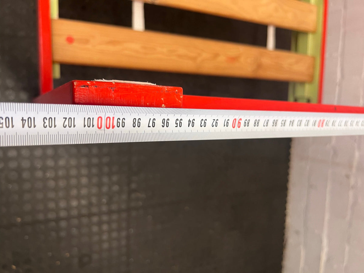 Red Wooden Single Bed Frame - REDUCED