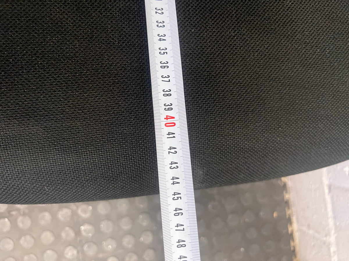 Black Mid-Back Office Chair on Wheels with Arm Rests