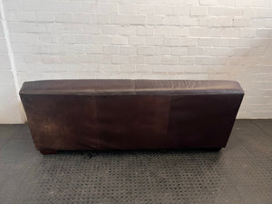Brown Leather Coricraft 2 Seater Couch - REDUCED