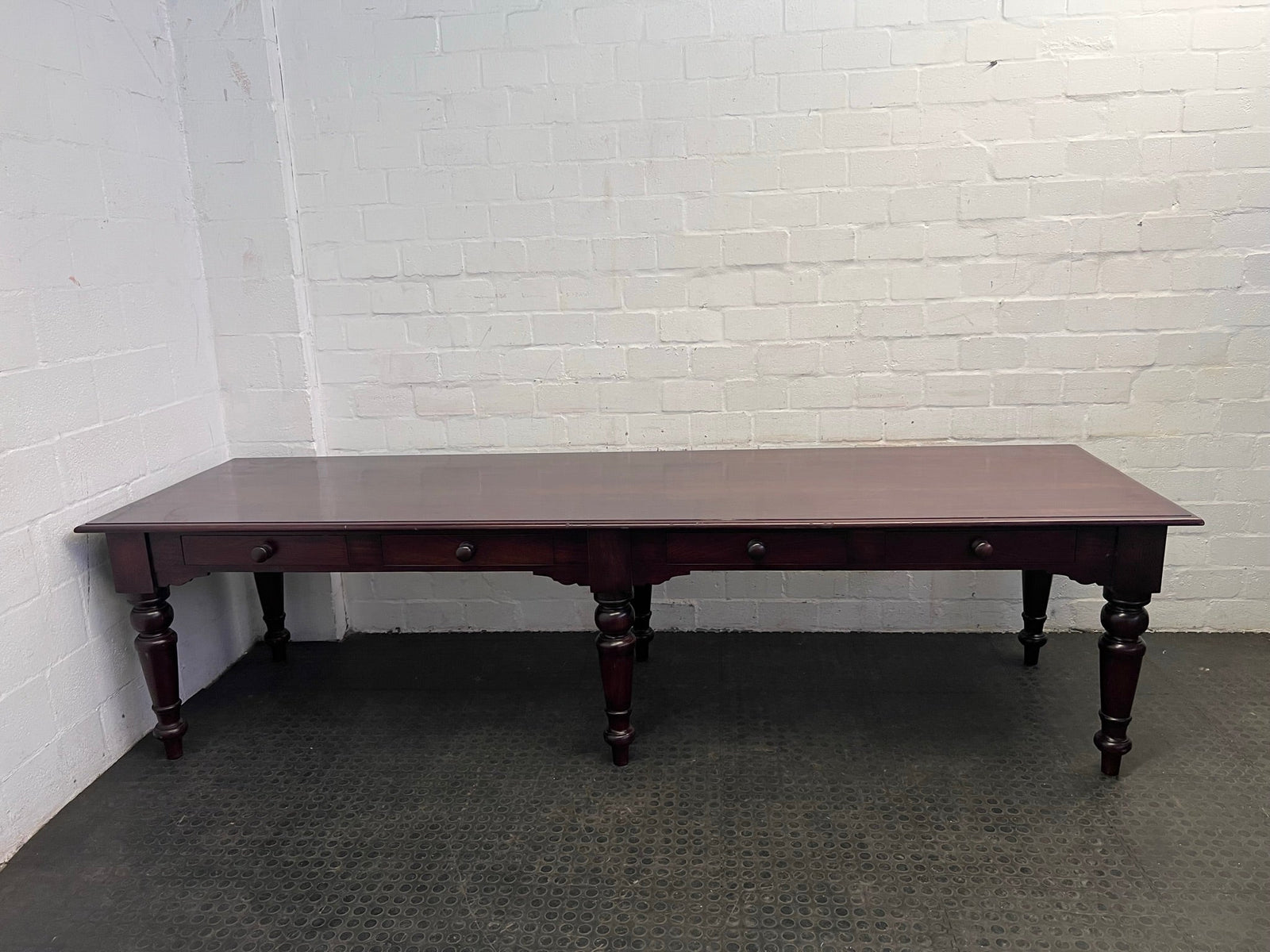Wooden Table with Drawers (3m Length) - REDUCED