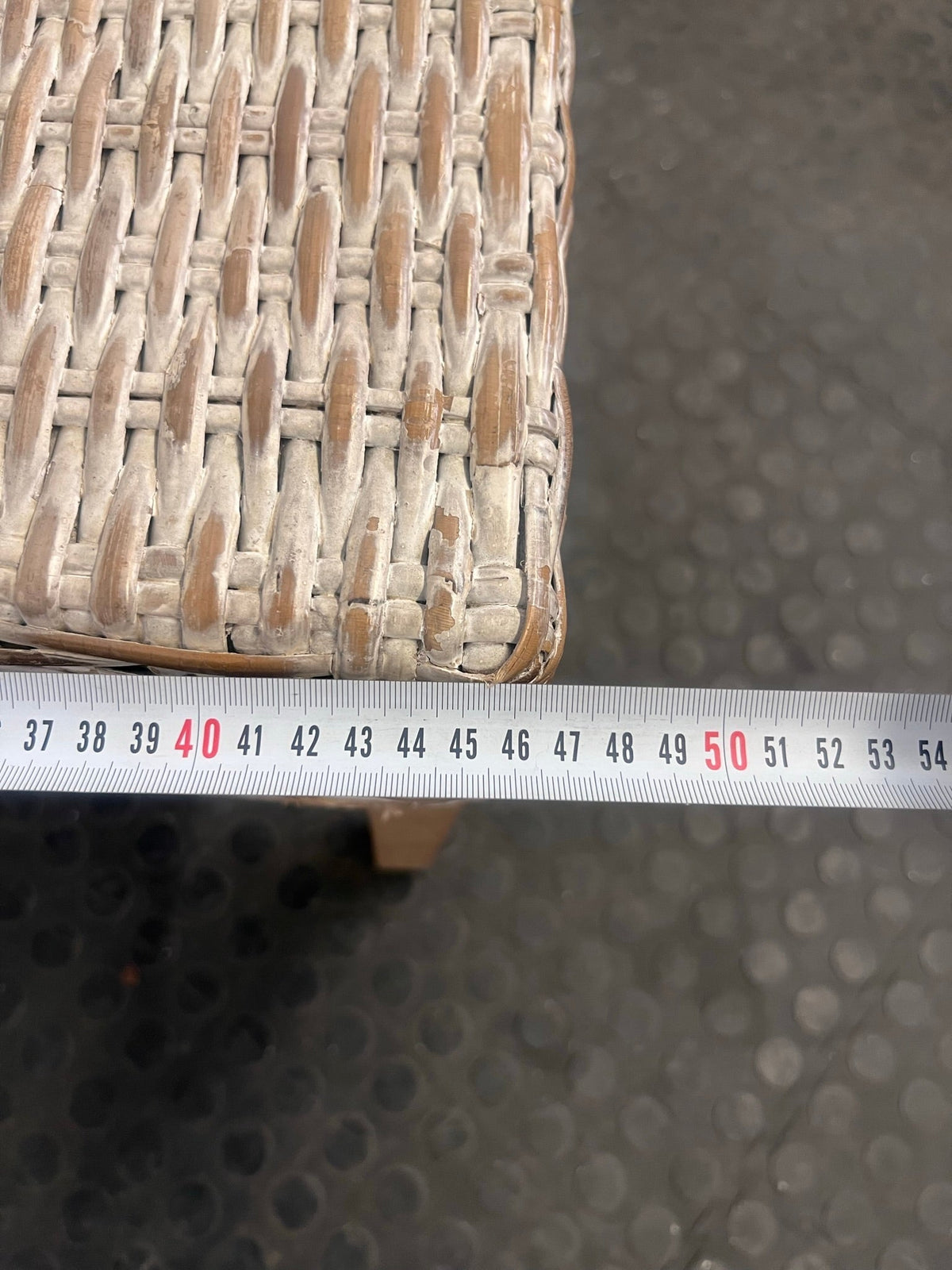 Wicker Whitewash Dining Chair - PRICE DROP