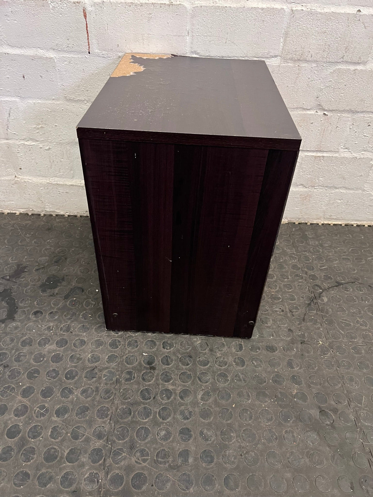 2 Drawer Dark Wood Bedside Table (Needs Repair/Upkeep) - REDUCED - PRICE DROP