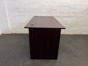 Dark Wood Simple Office Desk (1.5m x 0.75 m)