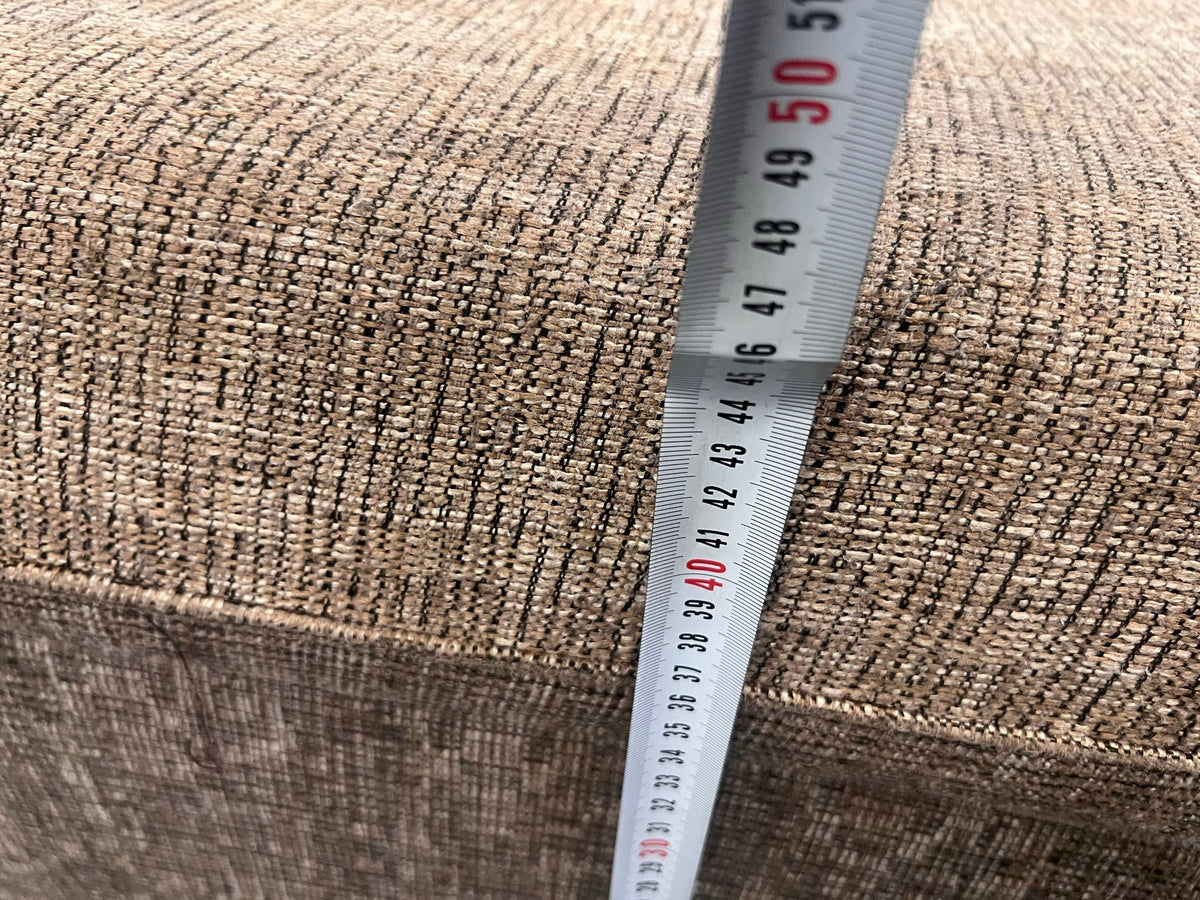 Brown Fabric Ottoman - PRICE DROP