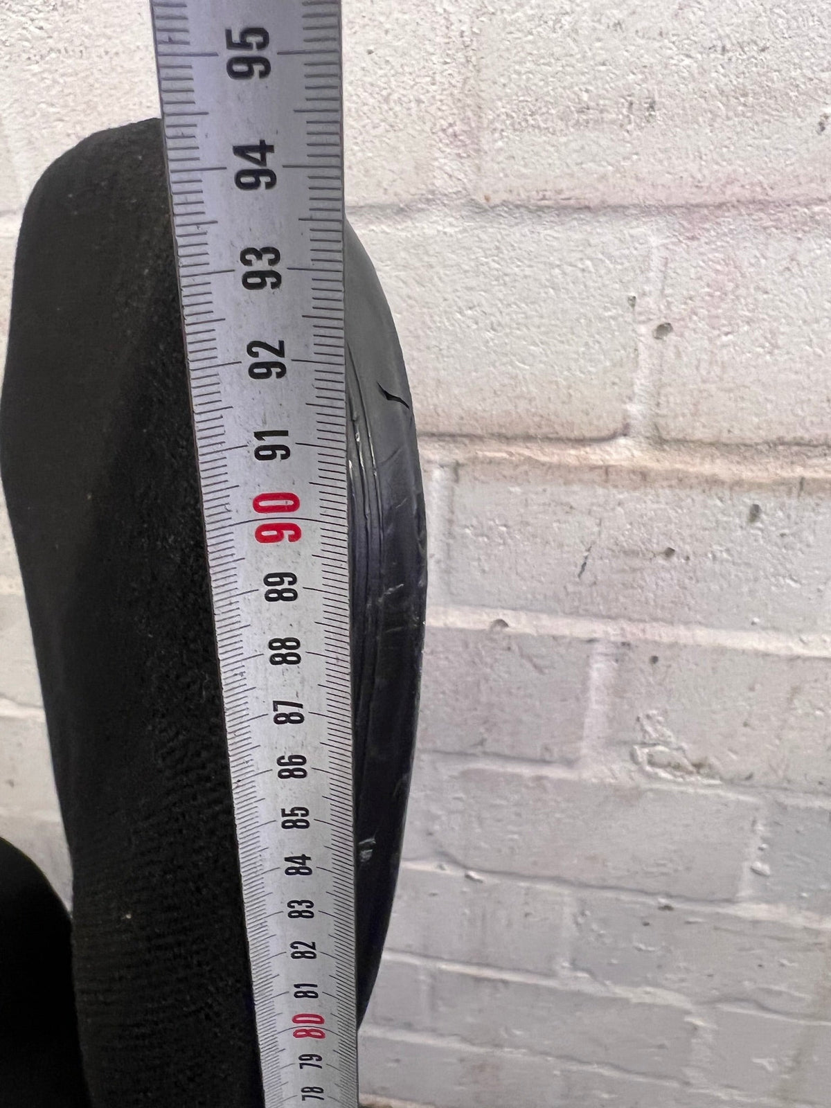 Black Typist Chair on Wheels (Slightly Loose Back Rest) - CLEARANCE