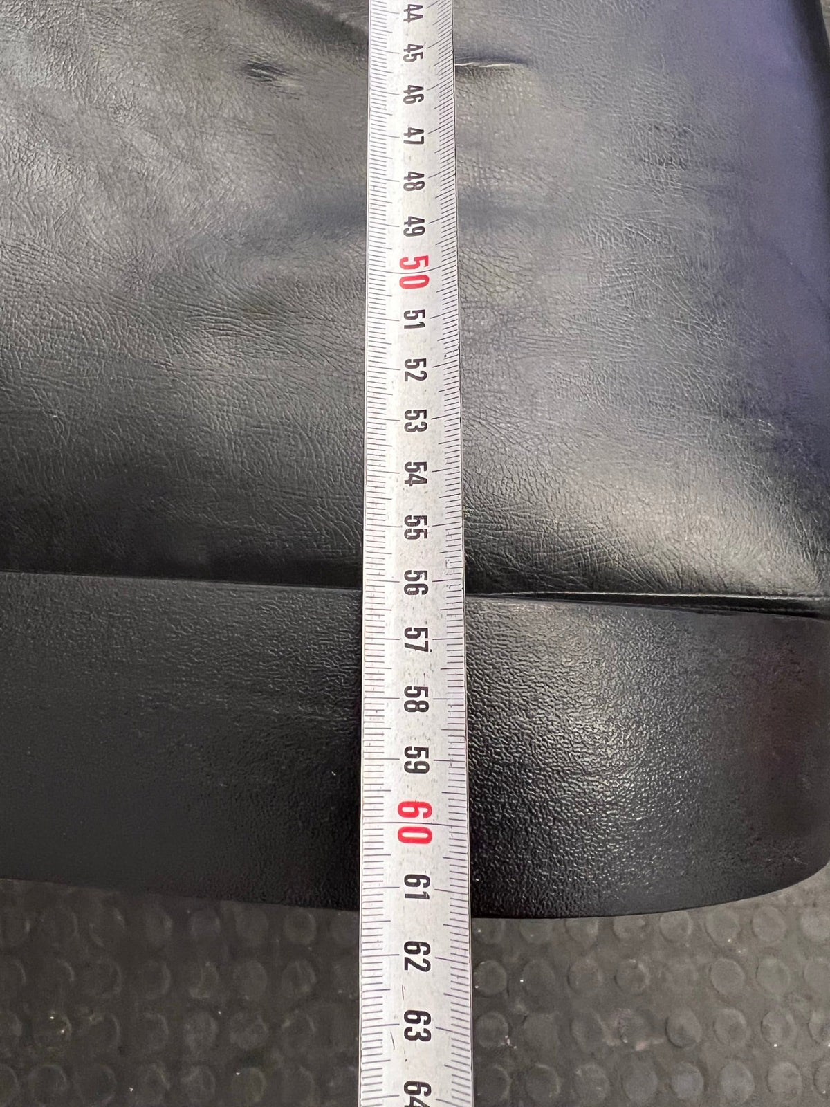 Black Pleather High Back Office Visitors Chair - 2ndhandwarehouse.com