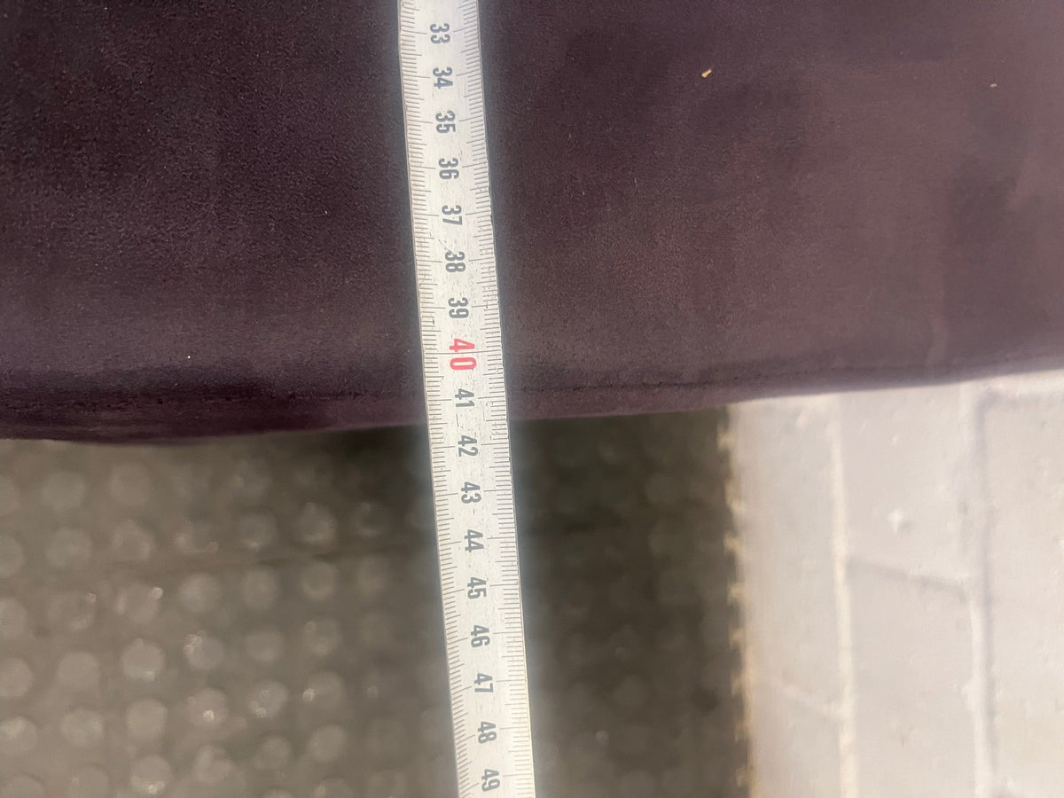 Brown Fabric Ottoman - PRICE DROP