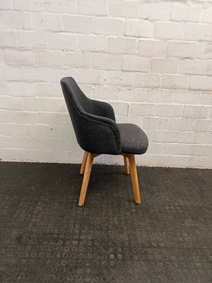 Grey Upholstered Office Chair