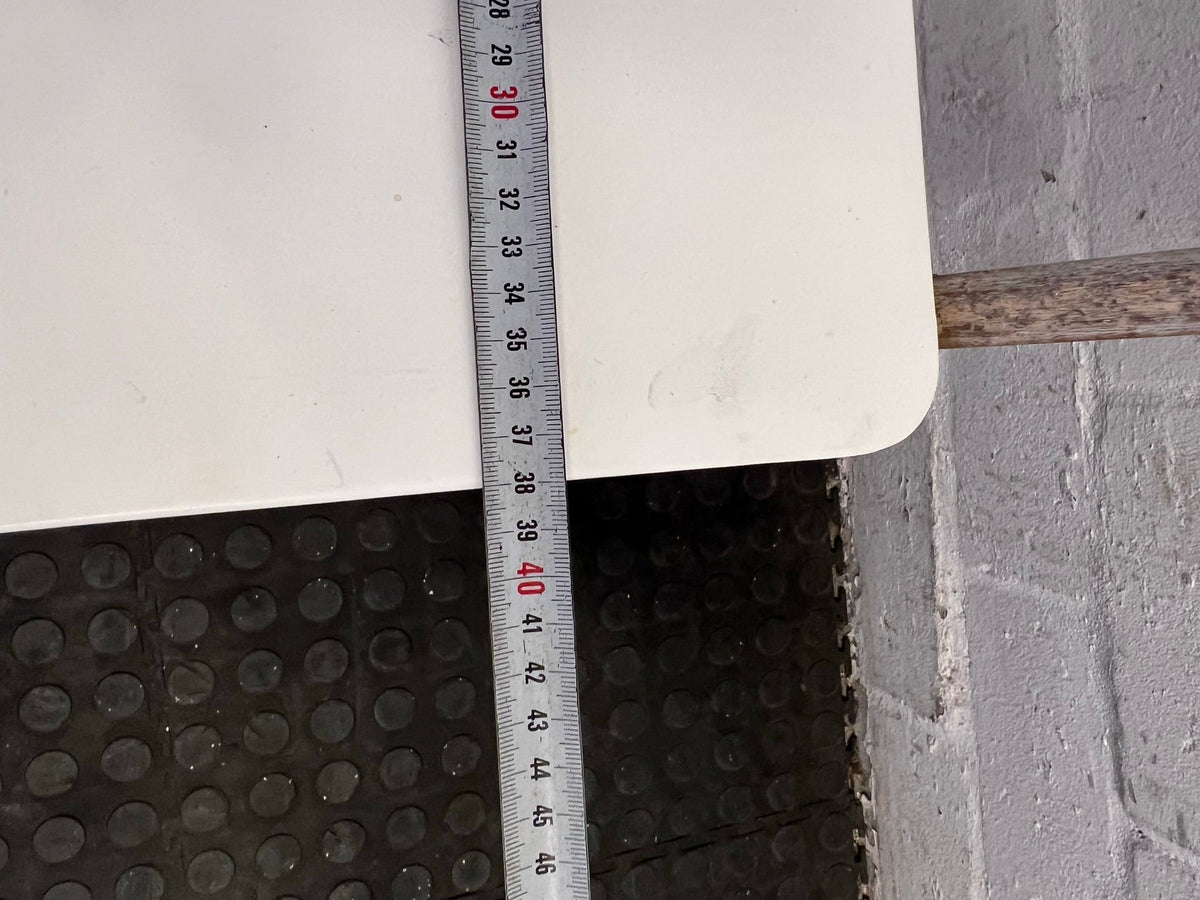 Wooden Framed White Seat Garden Chair