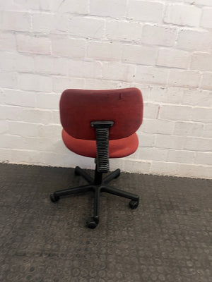 Red Typist Chair (Torn)