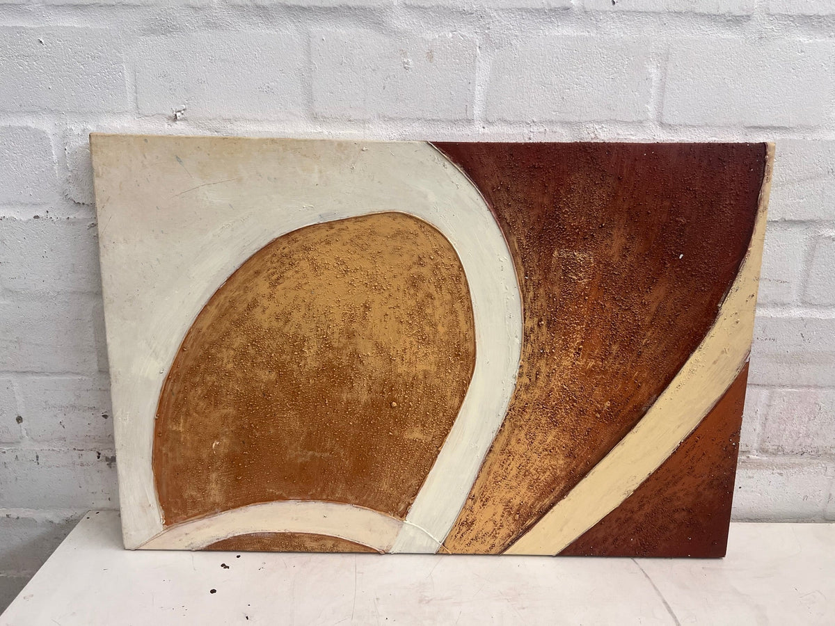 Bronze and Gold Canvas Painting - 2ndhandwarehouse.com