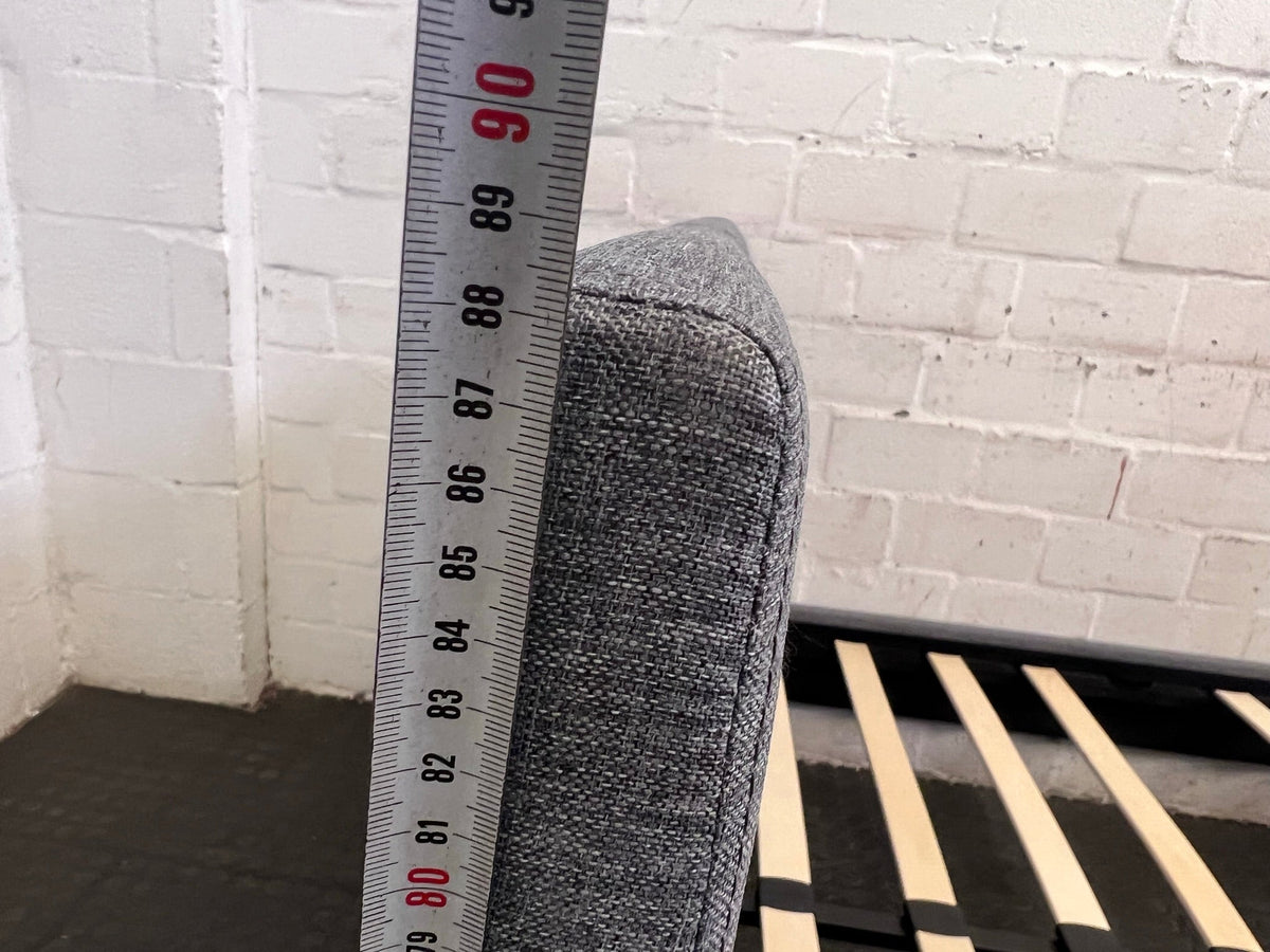 Grey Fabric Decofurn Double Bed Base - REDUCED