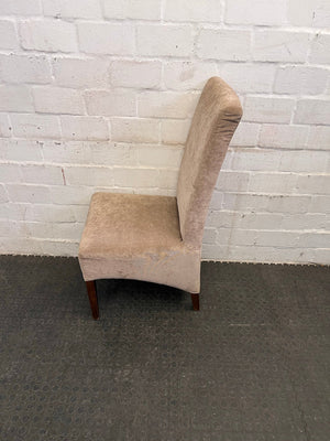 Tan Suede Dining Chair