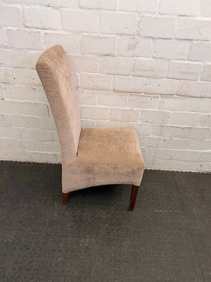 Tan Suede Dining Chair