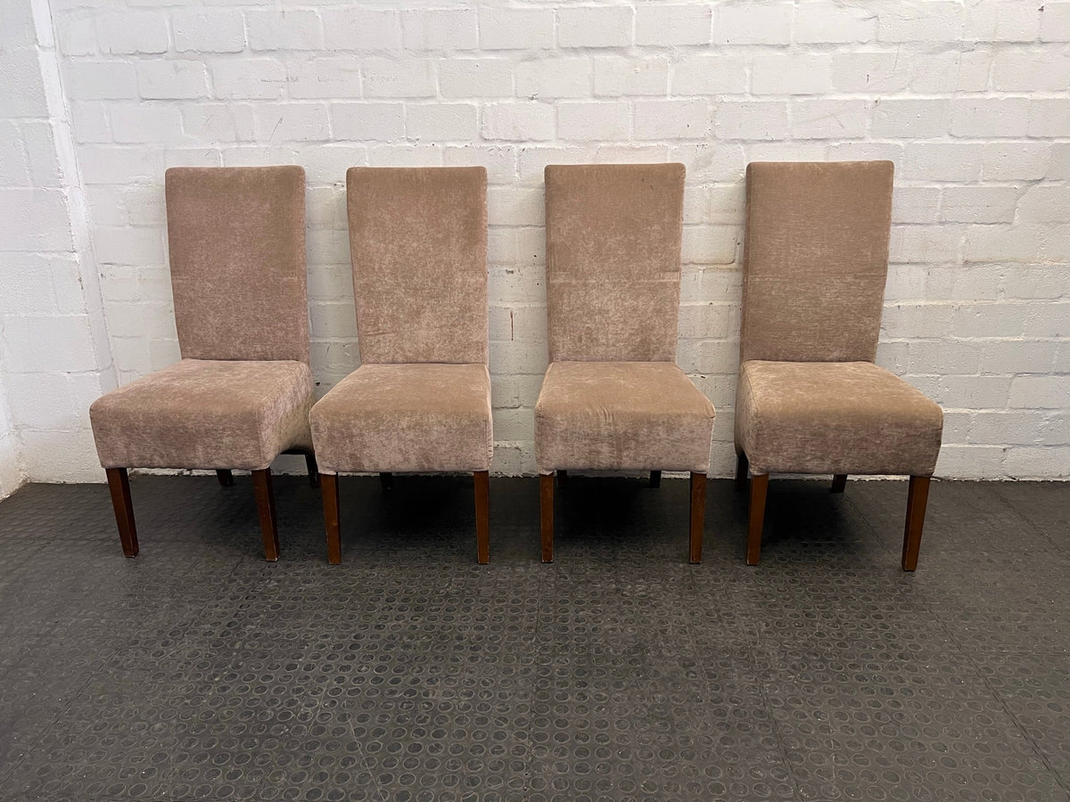 Tan Suede Dining Chair - PRICE DROP