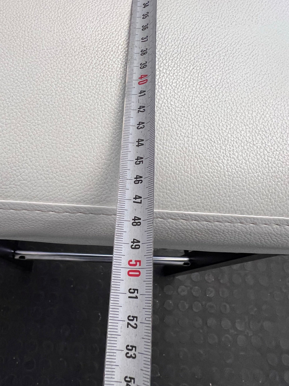 White Pleather Bar Stools with Wooden Legs - PRICE DROP