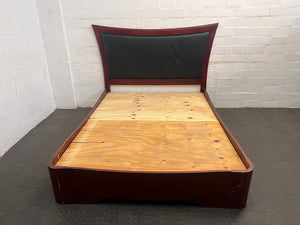 Dark Wood Queen Bed Frame
