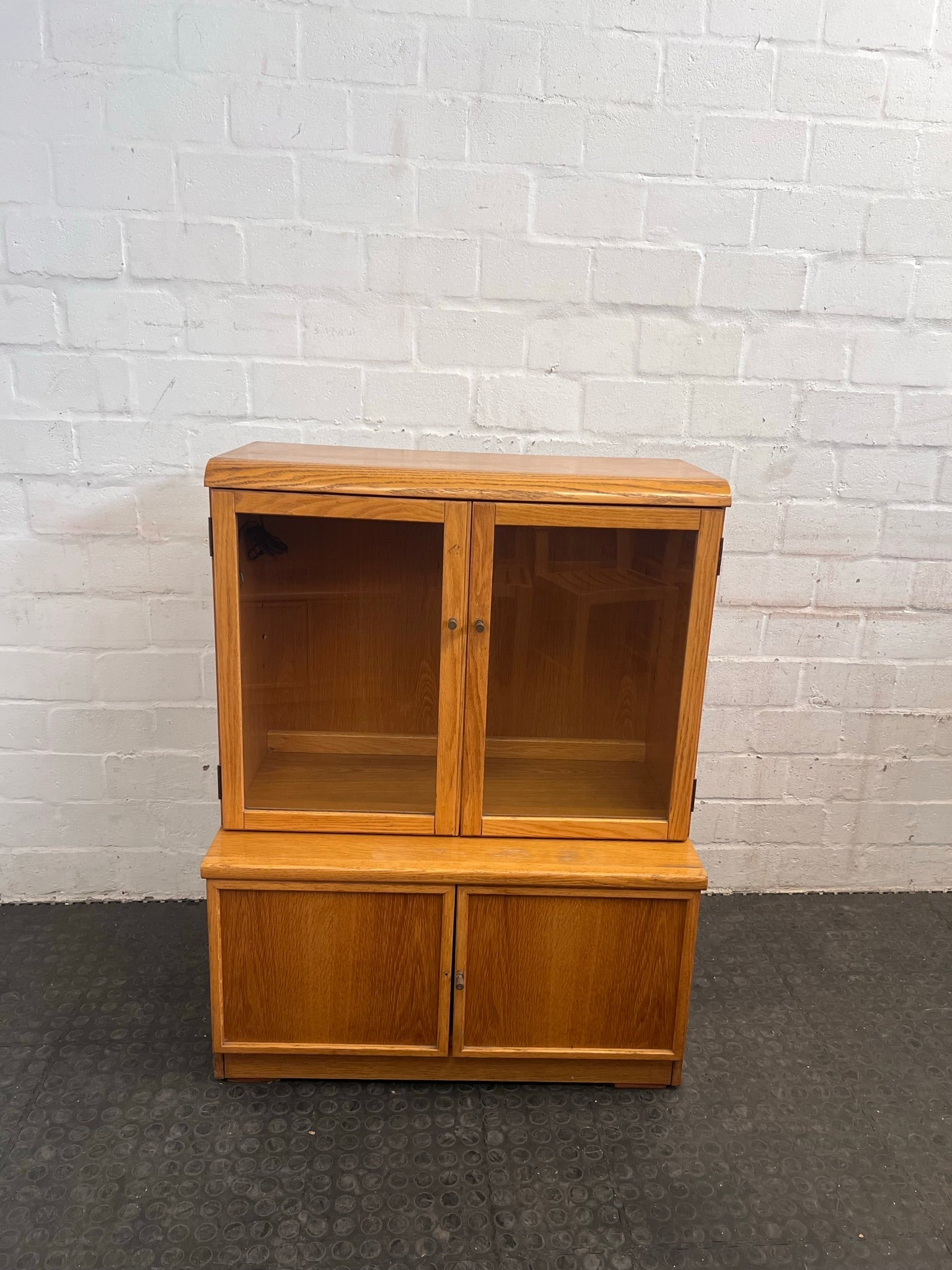 Four Door Display Cabinet with Shelf - REDUCED