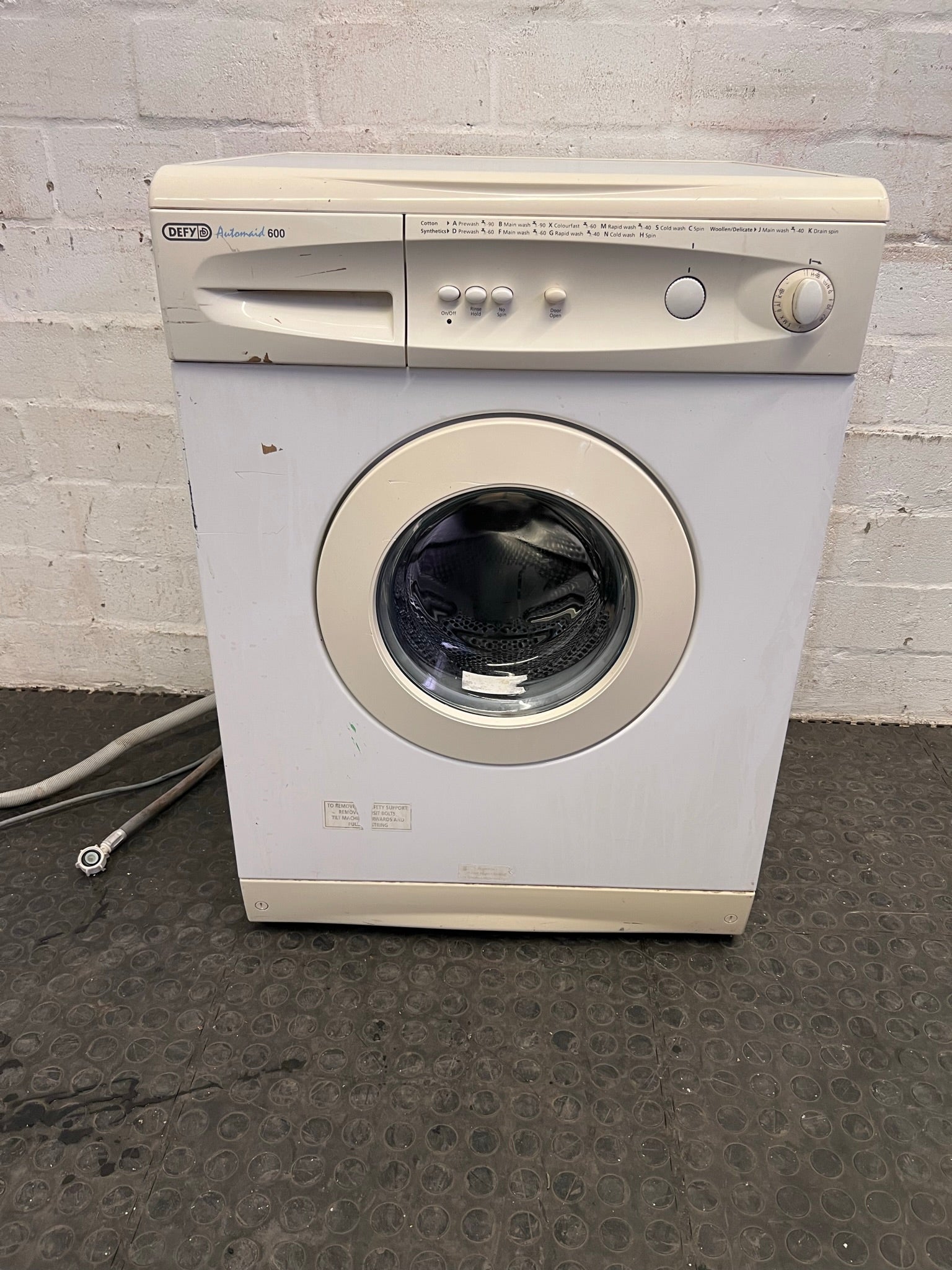Defy Automaid 600 Front Loader Washing Machine (Automatic Function Not Working) - REDUCED