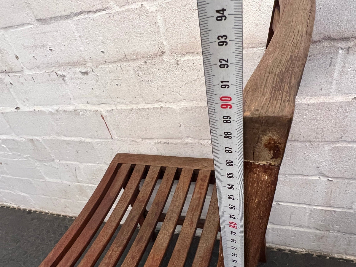 Wooden Slatted Outdoor Chair