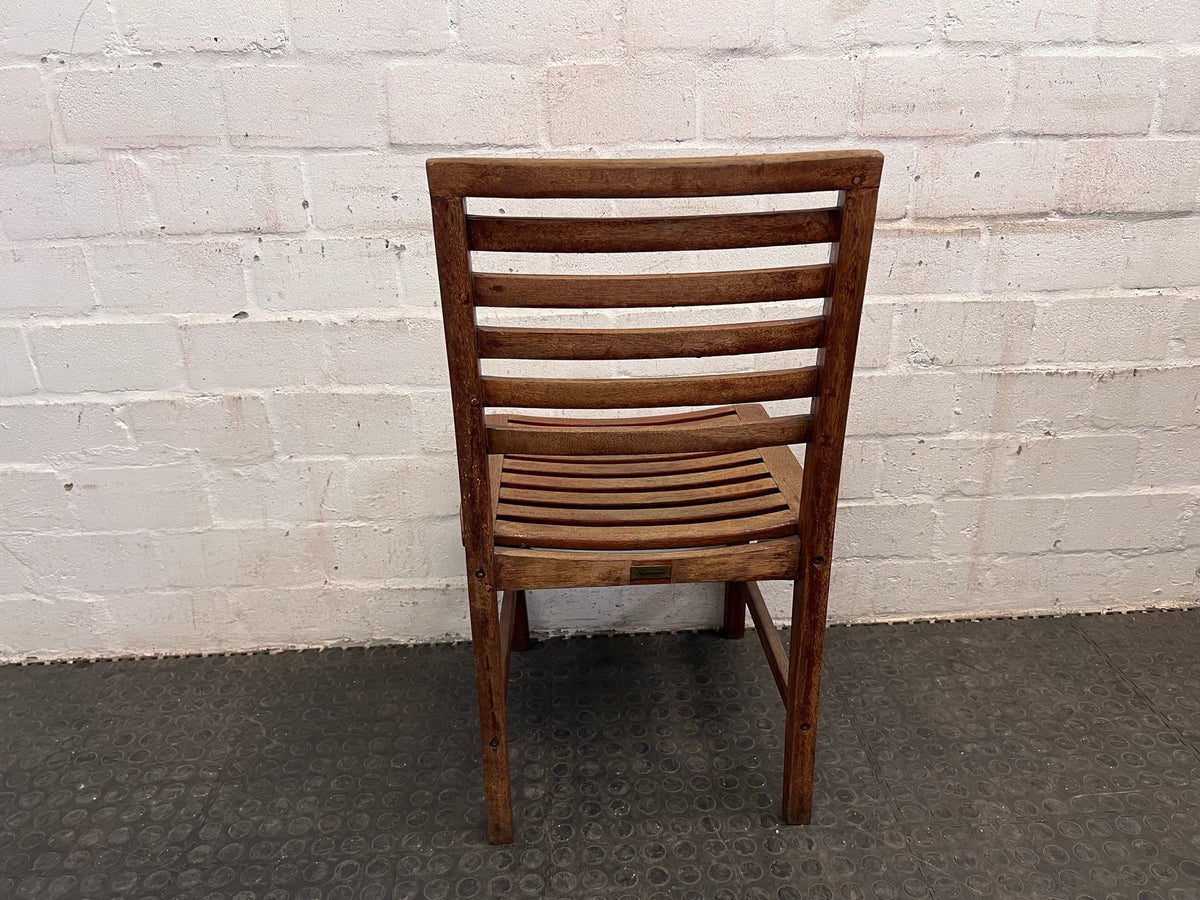 Wooden Slatted Outdoor Chair