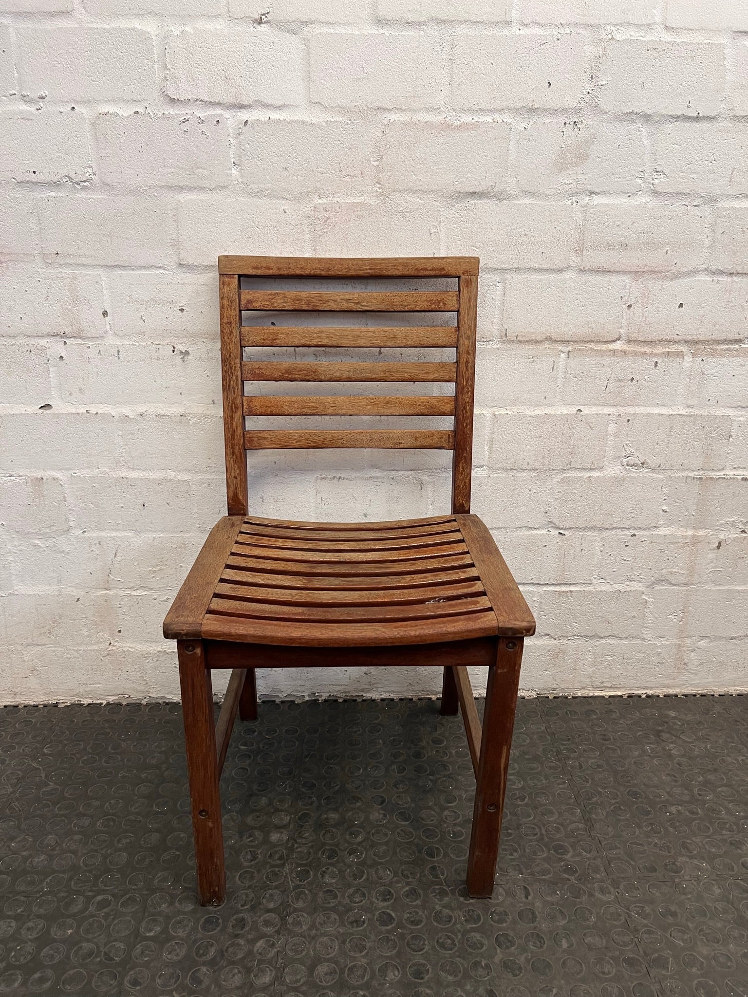 Wooden Slatted Outdoor Chair