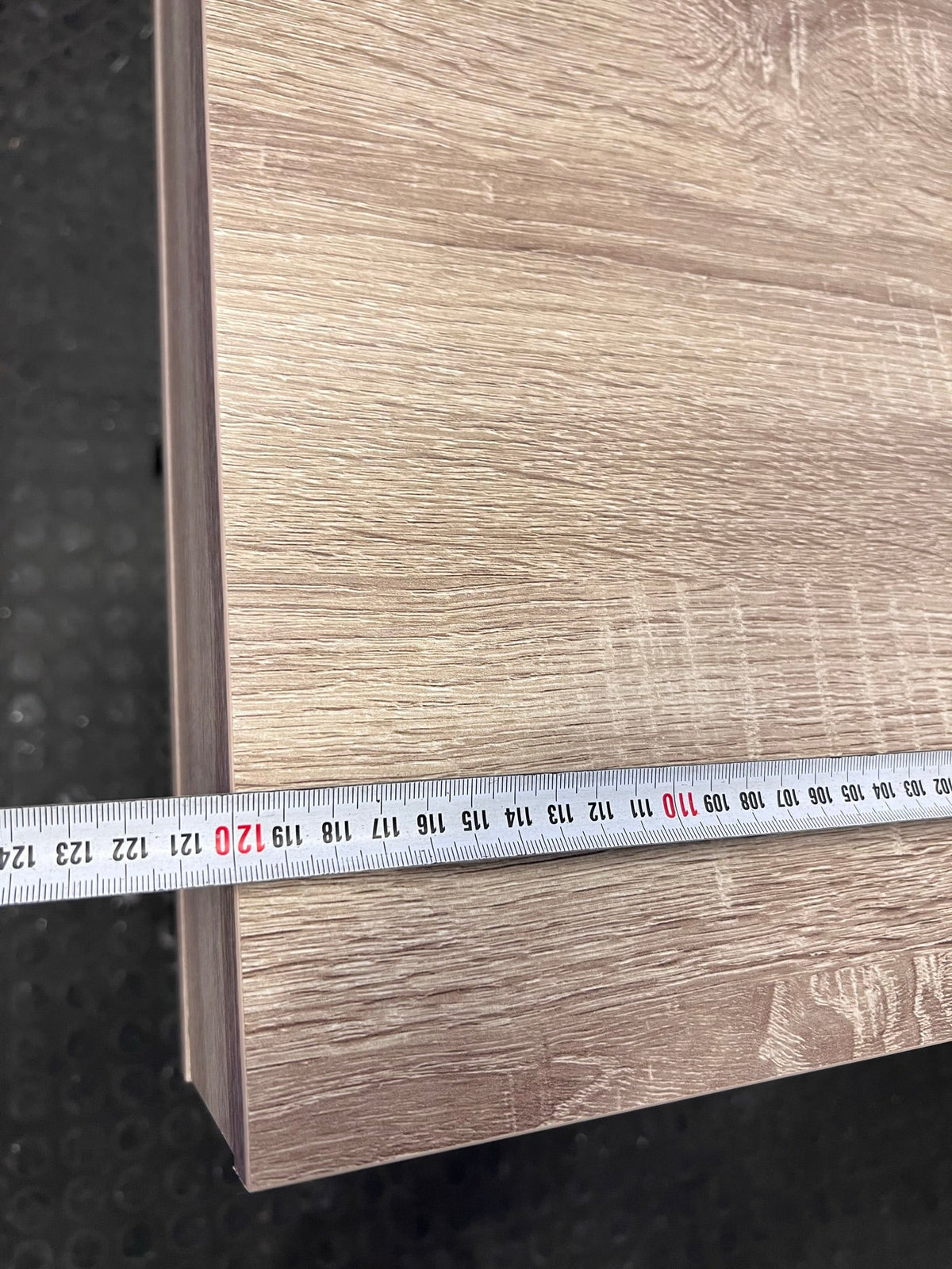 Wooden Writing Desk with a Black Drawer and Frame (Minor Chip)