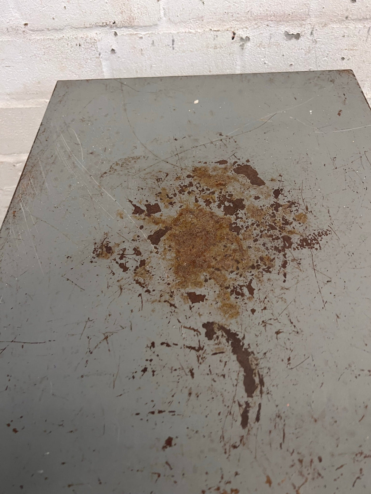 Steel Two Drawer Filing Cabinet (Rusted Top) - REDUCED