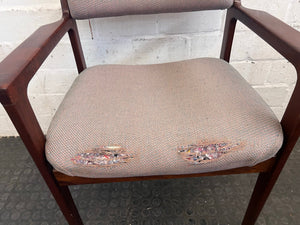 Brown Visitors Armchairs (Damaged Cushioning)