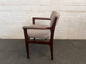 Brown Visitors Armchairs (Torn Cushioning)
